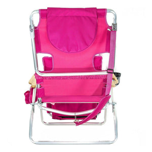 Ostrich Deluxe 3in1 Reclining Chair and Ladies Comfort On-Your-Back Beach Chair - TRAPSKI