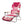 Ostrich Altitude 3 in 1 16 Inch Tall Lounge Reclining Beach Chair, Pink (2 Pack)
