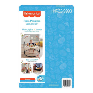 Fisher-Price Palm Paradise Jumperoo Baby Activity Center with Lights & Music