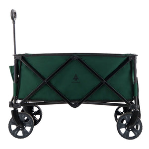 Woods Outdoor Collapsible Garden Utility Wagon Cart, Supports Up to 225lbs,Green
