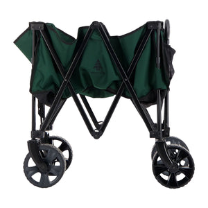 Woods Outdoor Collapsible Garden Utility Wagon Cart, Supports Up to 225lbs,Green
