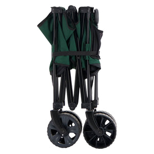 Woods Outdoor Collapsible Garden Utility Wagon Cart, Supports Up to 225lbs,Green