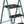 Delxo Non-Slip 3 Step Stool Folding Steel Wide Step Ladder with Hand Grip, Green