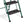 Delxo Non-Slip 3 Step Stool Folding Steel Wide Step Ladder with Hand Grip, Green