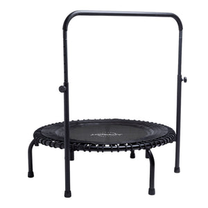 JumpSport 350i 39" Fitness Trampoline and Handle Bar with 30 Adjustable Bungees