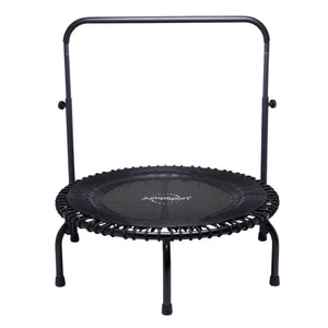JumpSport 350i 39" Fitness Trampoline and Handle Bar with 30 Adjustable Bungees
