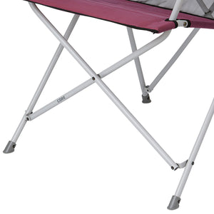 CORE Portable Outdoor Camping Folding Chair w/Carry Storage Bag, Wine (2 Pack)