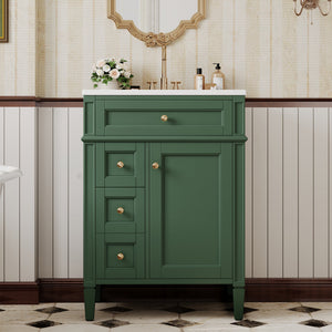 24'' Bathroom Vanity with Top Sink and Storage Cabinet