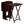 PJ Wood Folding Portable TV Snack Tray Table w/Compact Storage Rack, (Set of 7) - TRAPSKI