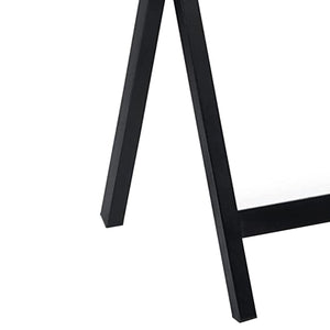 PJ Wood Portable Folding TV Snack Tray Table Desk Stand, Black (4 Piece Set)