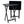 PJ Wood Portable Folding TV Snack Tray Table Desk Stand, Black (10 Piece Set) - TRAPSKI