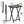 PJ Wood Folding Portable TV Snack Tray Table w/Compact Storage Rack, (Set of 7)