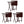 PJ Wood Portable Folding TV Snack Tray Table Desk Stand, Espresso (6 Piece Set) - TRAPSKI
