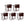 PJ Wood Portable Folding TV Snack Tray Table Desk Stand, Espresso (10 Piece Set)