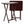 PJ Wood Portable Folding TV Snack Tray Table Desk Stand, Espresso (10 Piece Set)