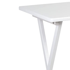 PJ Wood Portable Folding TV Snack Tray Table Desk Stand, White (10 Piece Set) - TRAPSKI