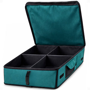 Disc-O-Bed Footlocker, Expandable Under Cot Storage for Camping Gear, Green