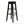 PJ Wood Classic Round Seat 24 Inch Kitchen and Counter Stools, Black (6 Pack)