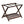 PJ Wood Hotel Style Home Folding Suitcase Luggage Rack w/Shelf, Walnut (2 Pack)