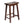 PJ Wood Classic Saddle Seat 24 Inch Kitchen Bar Counter Stool, Walnut (3 Pack)