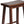 PJ Wood Classic Saddle Seat 24 Inch Kitchen Bar Counter Stool, Walnut (4 Pack)