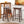 PJ Wood Classic Saddle Seat 24 Inch Kitchen Bar Counter Stool, Walnut (4 Pack)