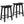 PJ Wood Classic 24 Inch Saddle Seat Kitchen Bar Counter Stool, Black (2 Pack)