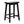 PJ Wood Classic Saddle Seat 24 Inch Kitchen Bar Counter Stool, Black (4 Pack)