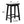 PJ Wood Classic Saddle Seat 24 Inch Kitchen Bar Counter Stool, Black (4 Pack)