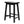PJ Wood Classic Saddle Seat 24 Inch Kitchen Bar Counter Stool, Black (5 Pack)