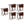 PJ Wood Portable Folding TV Snack Tray Table Desk Stand, Honey Oak (10 Pack)