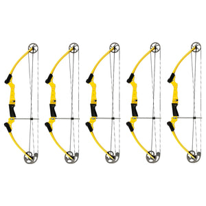 Genesis Archery Original Adjustable Right Handed Compound Bow, Yellow (5 Pack)