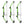 Genesis Archery Compound Bow Adjustable Sizing for Left Handed, Green (3 Pack)