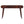 Solid Wood London Arch Writing Desk, 2-Drawers, Chestnut