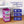 Homz Plastic 3 Drawer Medium Storage Container Tower, Clear Drawers/Purple Frame