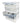 Homz Plastic 5 Drawer Storage Container Tower with Clear Drawers/White Frame
