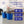 Homz 17 Gallon Indoor Outdoor Storage Bucket with Rope Handles, Blue (2 Pack)