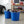 Homz 17 Gallon Indoor Outdoor Storage Bucket with Rope Handles, Blue (2 Pack)