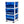 Homz Plastic 3 Drawer Medium Storage Container Tower, Blue Drawers/White Frame