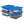 Homz 12 Qt Stackable Plastic Storage Container w/ Snaplock Lid, Blue (4 Pack)