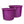 Homz 17 Gallon Indoor Outdoor Storage Bucket w/ Rope Handles, Orchid (2 Pack)