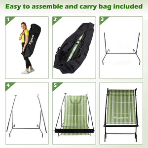Ksports Racket Sports Indoor Outdoor Tennis Rebounder Net with Carry Bag, Green