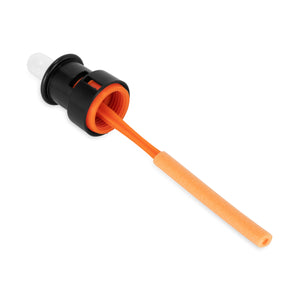 Camco Rhino Easy to Install 1.5 Inch Diameter RV Tote Tank Gauge, Black/Orange