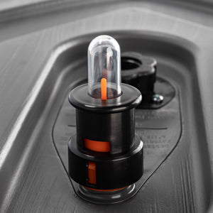 Camco Rhino Easy to Install 1.5 Inch Diameter RV Tote Tank Gauge, Black/Orange