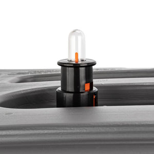 Camco Rhino Easy to Install 1.5 Inch Diameter RV Tote Tank Gauge, Black/Orange