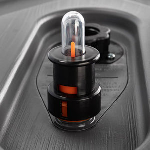 Camco Rhino Easy to Install 1.5 Inch Diameter RV Tote Tank Gauge, Black/Orange