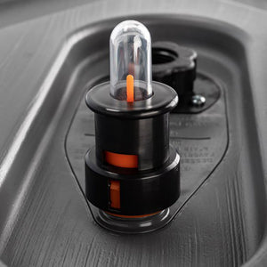 Camco Rhino Easy to Install 1.5 Inch Diameter RV Tote Tank Gauge, Black/Orange