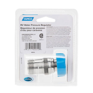 Camco 40054 50 to 60 PSI RV Durable Stainless Steel Water Pressure Regulator