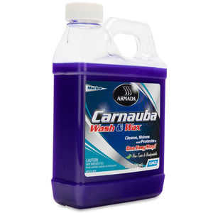Camco Armada 32 fl oz Carnauba Wash and Wax Premium Liquid RV Boat Soap Wax