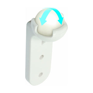 Camco Awning Door Roller Ball with Screen Door Slider & Mounting Hardware, White